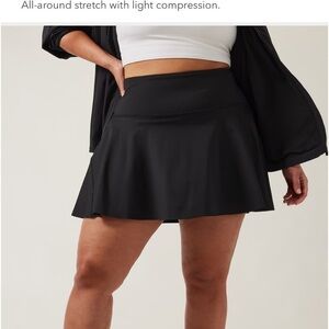 Athleta Ace Tennis Skort Black Size 2X